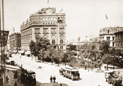 Cooper Park en het Cooper Union Building, New York City, 1893 door American Photographer